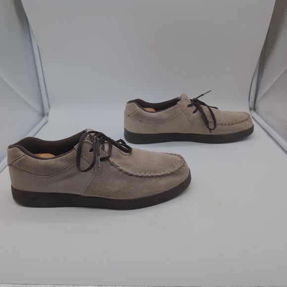 DC Villain Sz 13 Outlaw 302151 Men's Tan Suede Skateboard Sneakers - Picture 3 of 8